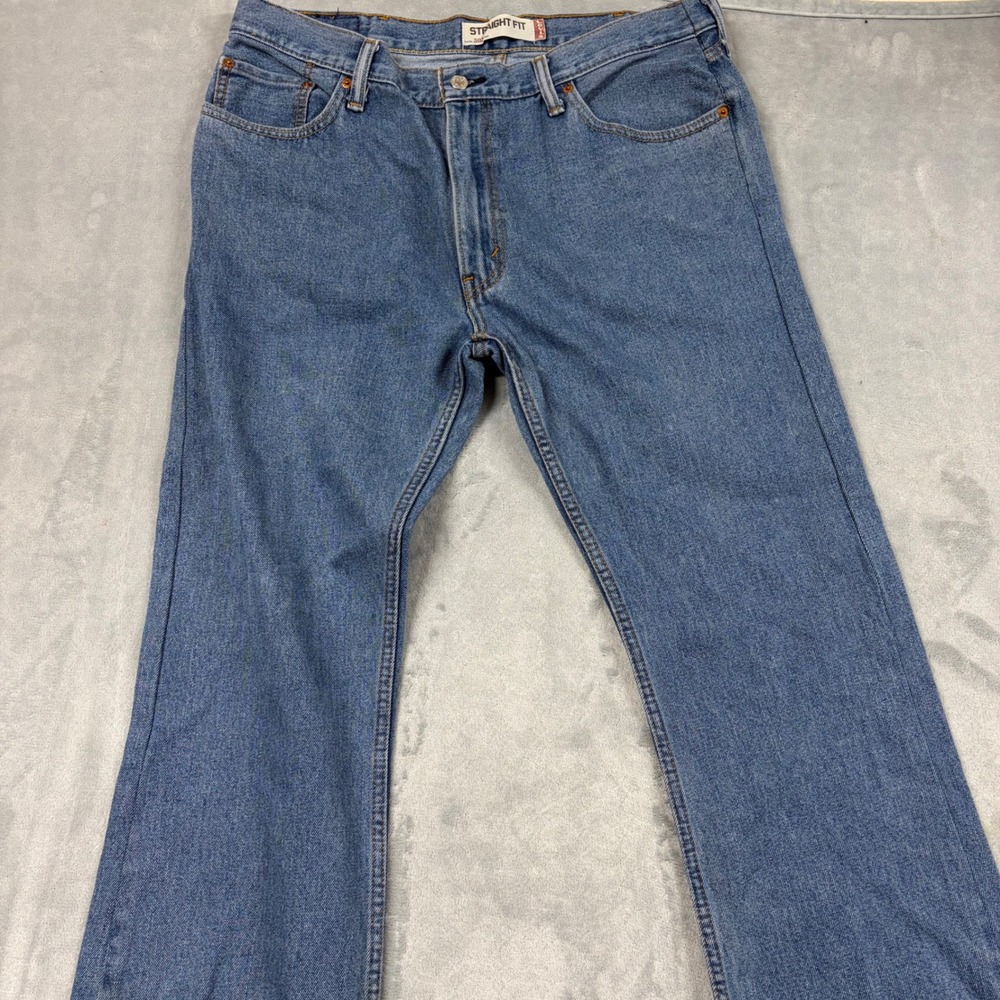 VTG Levis 505 Straight Fit Mens 38x30 Blue Denim Jeans Medium‎ Wash